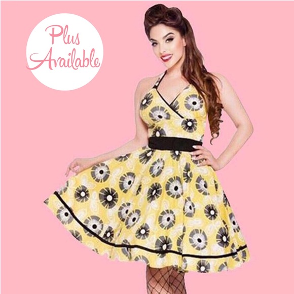 🌺Kinny & Howie Monica 1950s Daisy Swing Dress - Picture 4 of 8